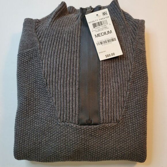 Alfani Men's Quarter-Zip Sweater - Picture 4 of 5